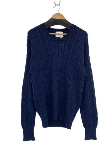 商品画像：Aran/ニット・セーター(厚手)/2/コットン/NVY/無地/KAIKO-25-029 1