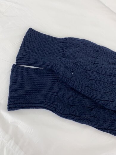 商品画像：Aran/ニット・セーター(厚手)/2/コットン/NVY/無地/KAIKO-25-029 5