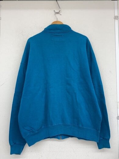 商品画像：90s/USA製/ジップアップスウェット/XXL/コットン/BLU/無地 2