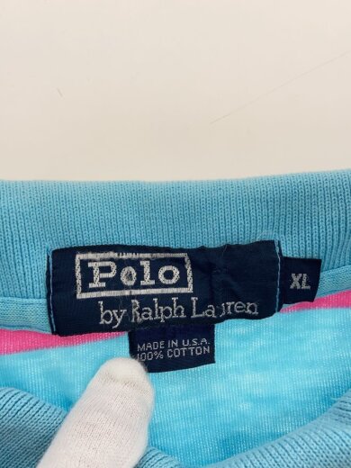 商品画像：ポロシャツ/XL/コットン/BLU/ボーダー 3