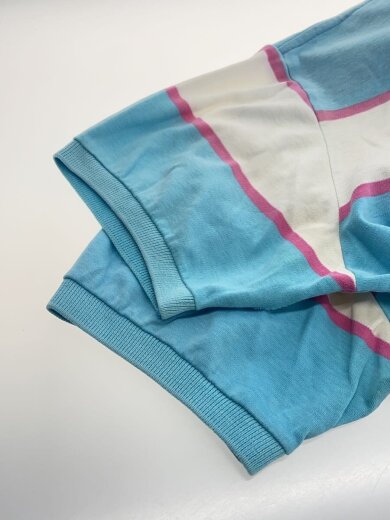 商品画像：ポロシャツ/XL/コットン/BLU/ボーダー 4