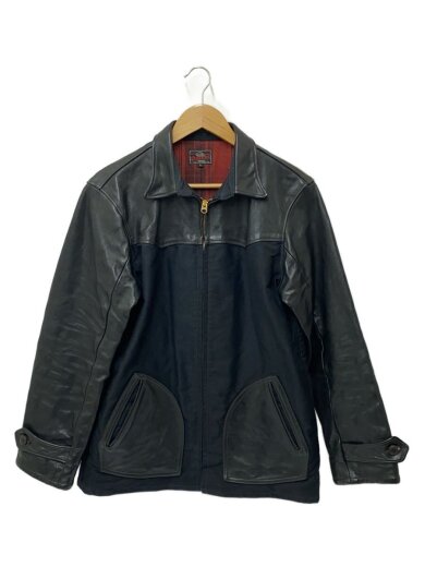 商品画像：DELUXE/Delixeware/レザージャケット・ブルゾン/L/馬革/BLK 1