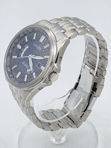 商品画像：ソーラー腕時計/アナログ/ステンレス/NVY/SLV/SS/H145-S073545 2