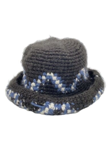 商品画像：バケットハット/--/アクリル/BLK/総柄/メンズ/1321036 1