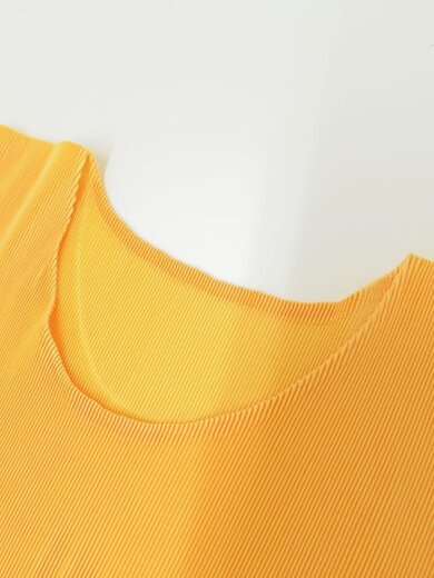 商品画像：半袖ブラウス/--/ポリエステル/YLW 6