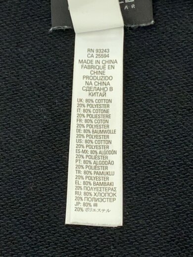 商品画像：ジップパーカー/XL/コットン/BLK/プリント// 5