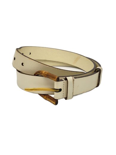 商品画像：ベルト/レザー/WHT/無地/レディース/312405 1