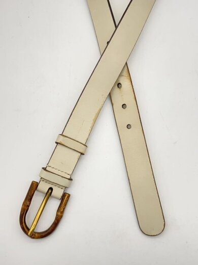 商品画像：ベルト/レザー/WHT/無地/レディース/312405 2