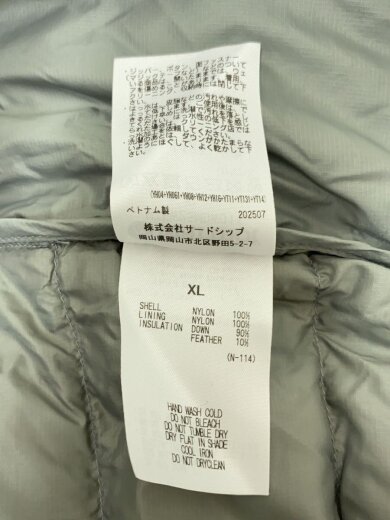 商品画像：ダウンジャケット/XL/ナイロン/GRY/無地/MTFW25MDW011 5