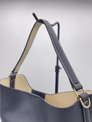 商品画像：ショルダーバッグ/レザー/BLK/無地/PAS13-04 3