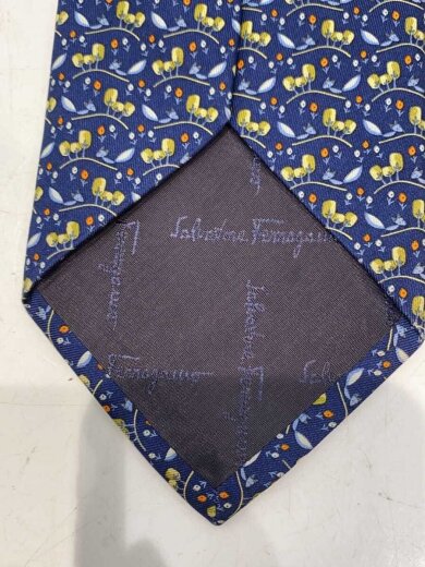 商品画像：ネクタイ/シルク/BLU/総柄/メンズ 3