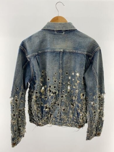 商品画像：Gジャン/3/コットン/IDG/2441000422/クラッシュドモダンデニムジャケット 2