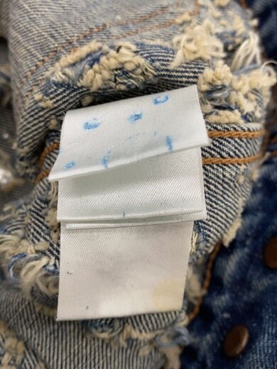 商品画像：Gジャン/3/コットン/IDG/2441000422/クラッシュドモダンデニムジャケット 4