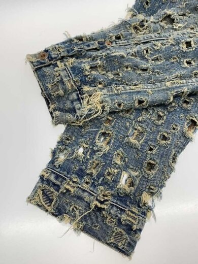 商品画像：Gジャン/3/コットン/IDG/2441000422/クラッシュドモダンデニムジャケット 5