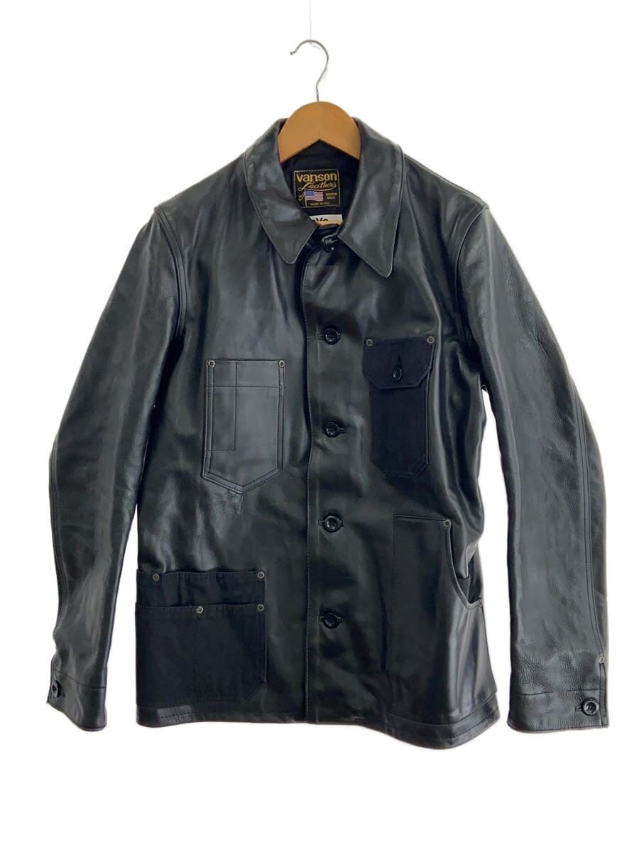 eYe COMME des GARCONS JUNYA WATANABE MAN × VANSON / レザージャケット・ブルゾン/M/牛革/BLK/WO-J915/2014年