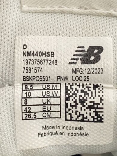 商品画像：NM440/ホワイト/26.5cm/WHT 5