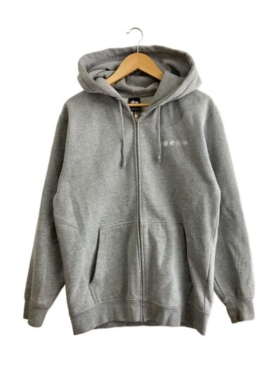 商品画像：ジップパーカー/M/コットン/GRY 1