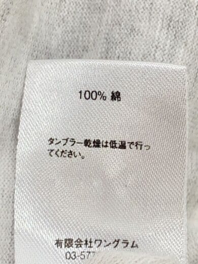 商品画像：Tシャツ/S/コットン/GRY/無地/スモールボックスロゴ 4