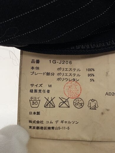 商品画像：ジャケット/M/ポリエステル/BLK/ストライプ/1G-J206/AD2010 4