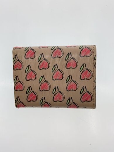 商品画像：3つ折り財布/レザー/BRW/総柄/レディース/181E 2