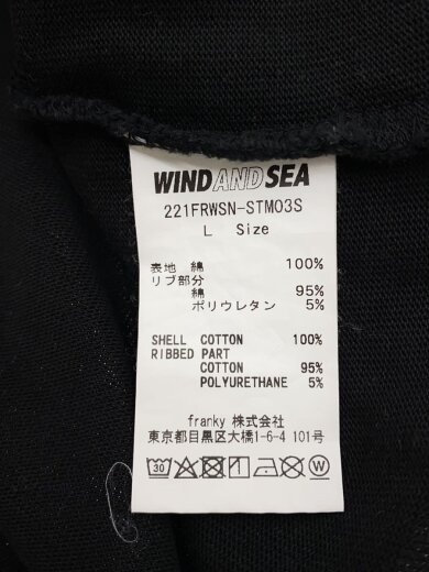 商品画像：Tシャツ/L/コットン/BLK/221FRWSN-STM03S 4