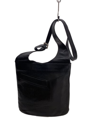 画像：michiamoショルダーバッグ/レザー/BLK1