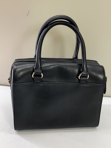 商品画像：ハンドバッグ/レザー/BLK/無地 3