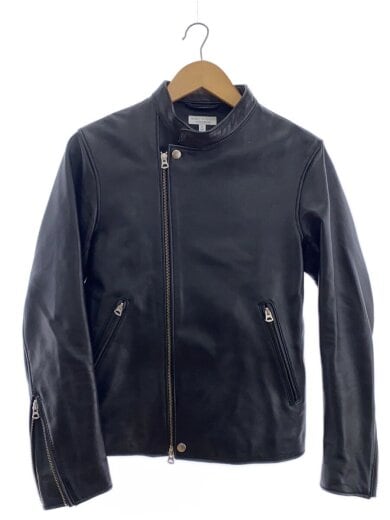 商品画像：レザージャケット・ブルゾン/S/羊革/BLK/無地/1225-199-8183 1