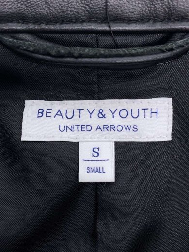 商品画像：レザージャケット・ブルゾン/S/羊革/BLK/無地/1225-199-8183 3