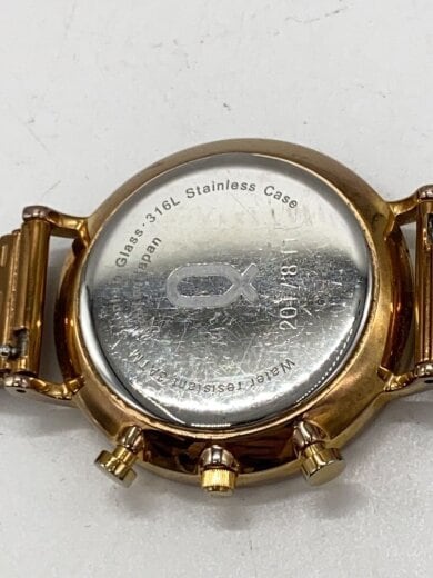 商品画像：クォーツ腕時計/アナログ/WHT/GLD 3