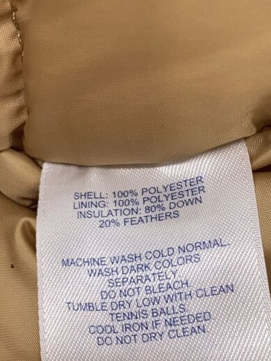 商品画像：LANDS END/ランズエンド/11AW/ロングダウンジャケット/L/ナイロン/BEG/394613J 4