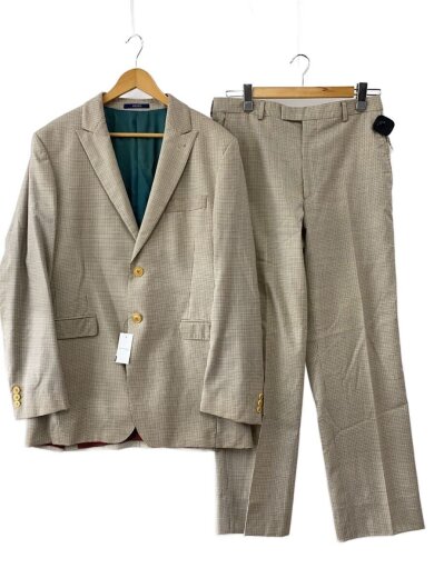 商品画像：セットアップ/50/ウール/BEG/チェック 1