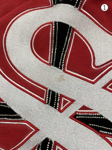 商品画像：ジップパーカー/M/コットン/RED/無地 6