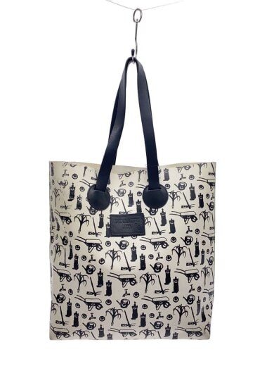 商品画像：トートバッグ/--/WHT/総柄 1