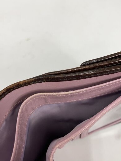 商品画像：2つ折り財布/レザー/BRW/総柄/レディース 6