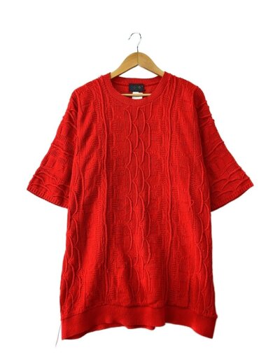 商品画像：ニット・セーター(厚手)/XXL/アクリル/RED/無地 1
