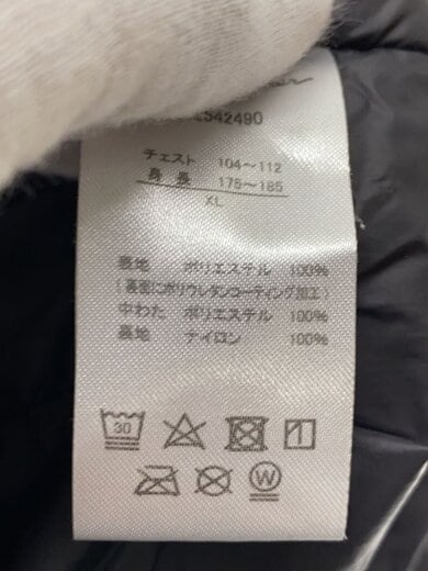 商品画像：ダウンジャケット/XL/ポリエステル/BLU/無地/E542490 4