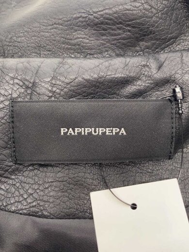 商品画像：PAPIPUPEPA/レザージャケット・ブルゾン/--/--/BLK/無地/PP-01 3