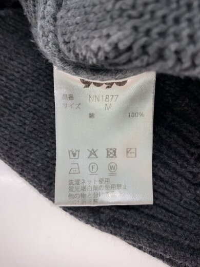 商品画像：ニット・セーター(薄手)/M/コットン/GRY/無地/NN1877 4