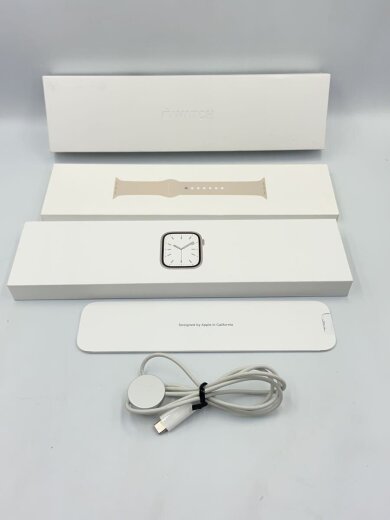 商品画像：Apple Watch Series 7 GPSモデル 41mm [スターライト] MKMY3J/A/デジタル/B// 6