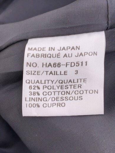 商品画像：テーラードジャケット/3/ポリエステル/BLK/HA66-FD511 4