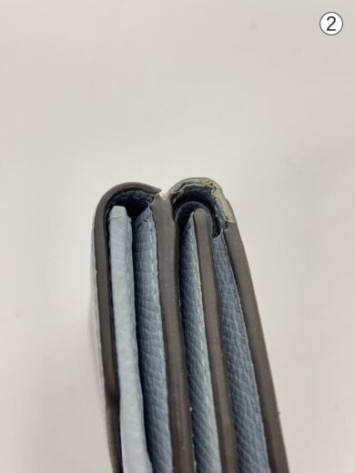 商品画像：3つ折り財布/--/BLU/無地/レディース 8