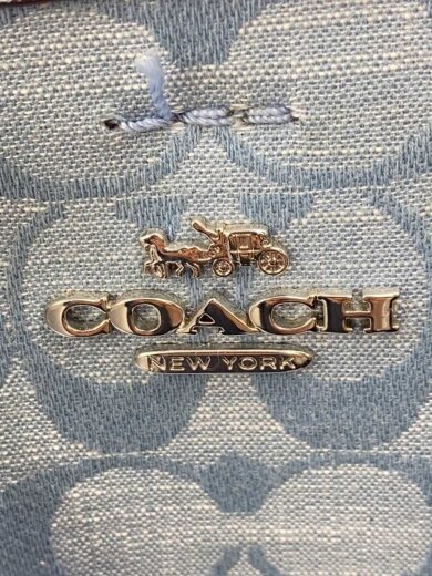 商品画像：ハンドバッグ/キャンバス/BLU/総柄/CH230 5