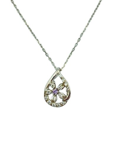 商品画像：ネックレス/SILVER/GRY/トップ有/レディース 1