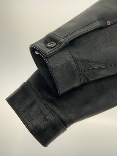 商品画像：レザージャケット・ブルゾン/L/羊革/BLK/無地/782-3950128 6