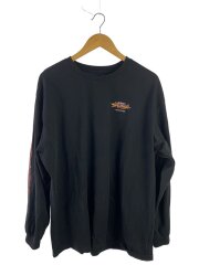 長袖Tシャツ/XL/コットン/BLK