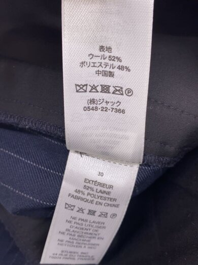 商品画像：ショートパンツ/30/ウール/NVY/ストライプ/112312 5