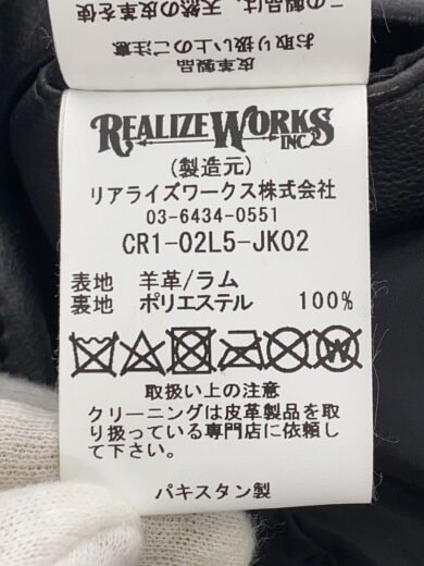 商品画像：ダブルライダースジャケット/M/羊革/BLK/CR1-02L5-JK02 5