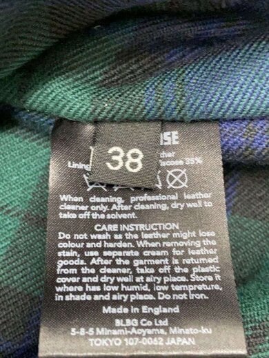 商品画像：ダブルライダースジャケット/38/レザー/NVY/無地 4