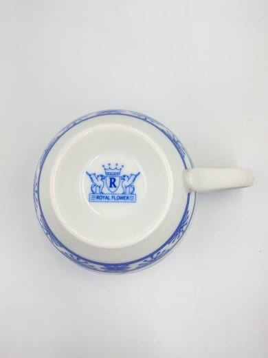 商品画像：ROYAL FLOWER/カップ&ソーサー/5点セット/WHT 3